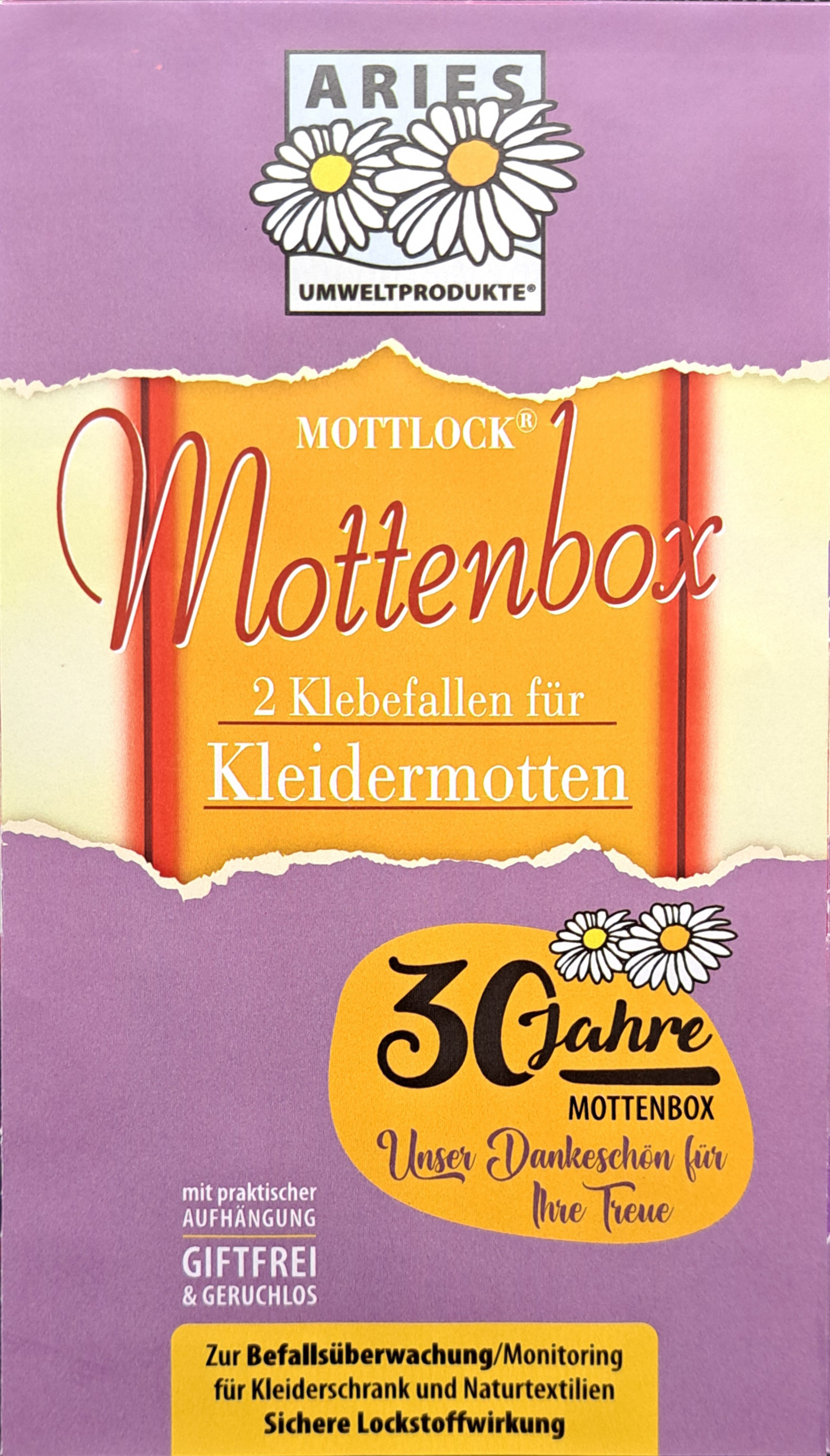 Mottlock Mottenbox Kleidermotte Jubiläumsedition